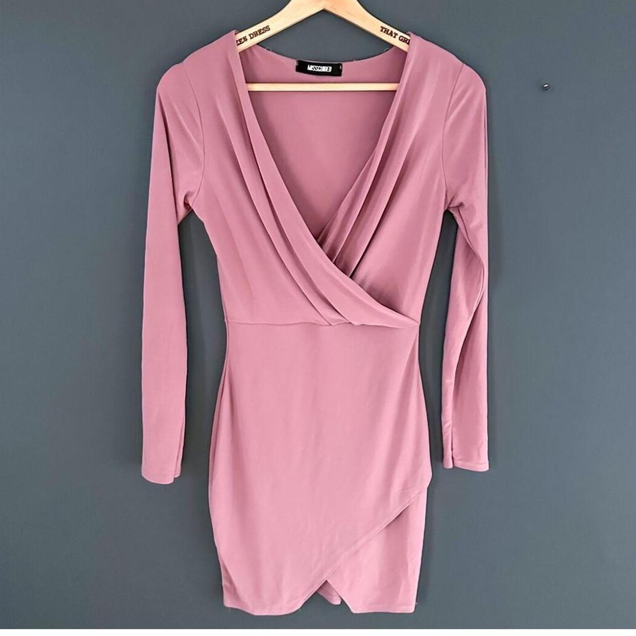 Missguided wrap midi dimot dress