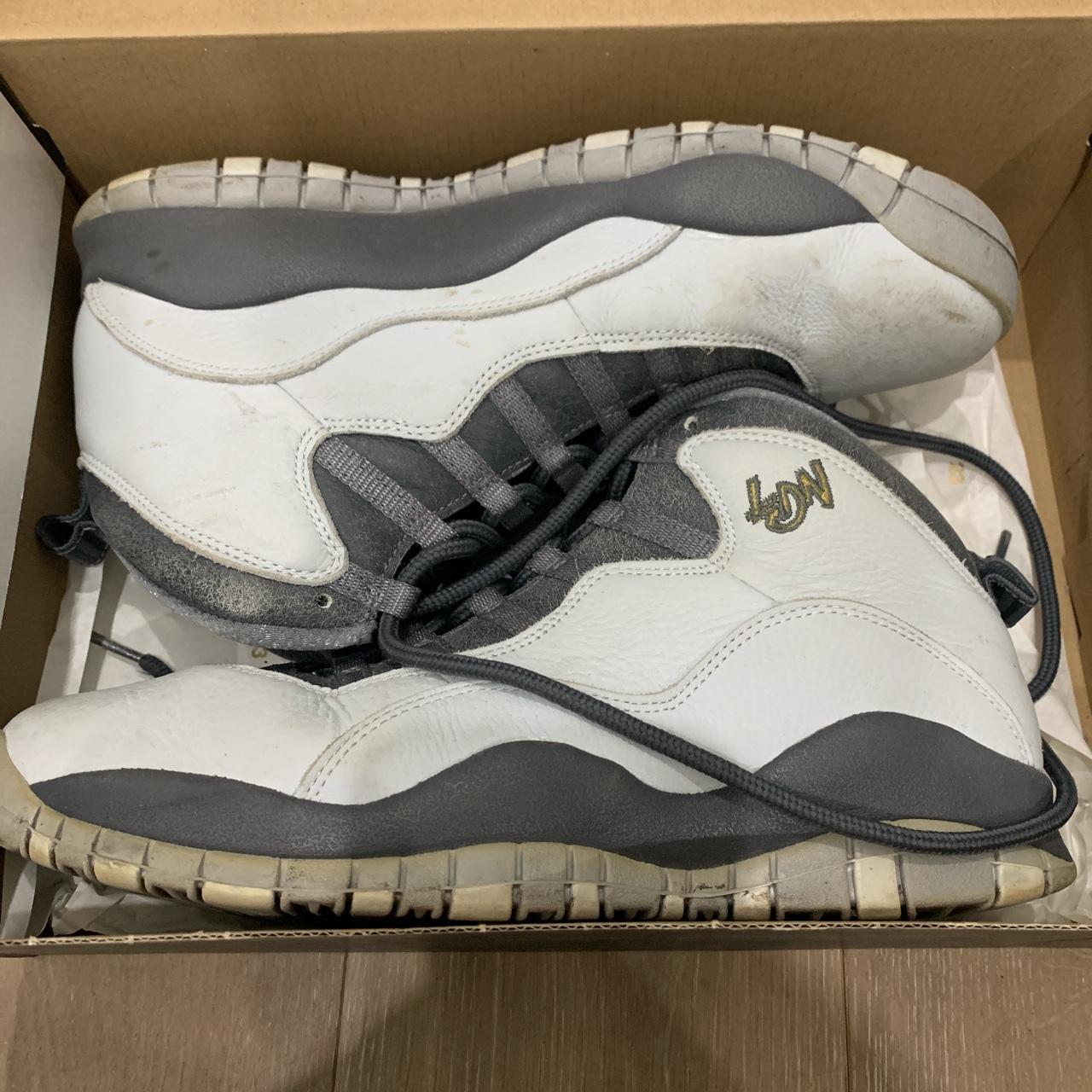 Silver on sale jordan 10