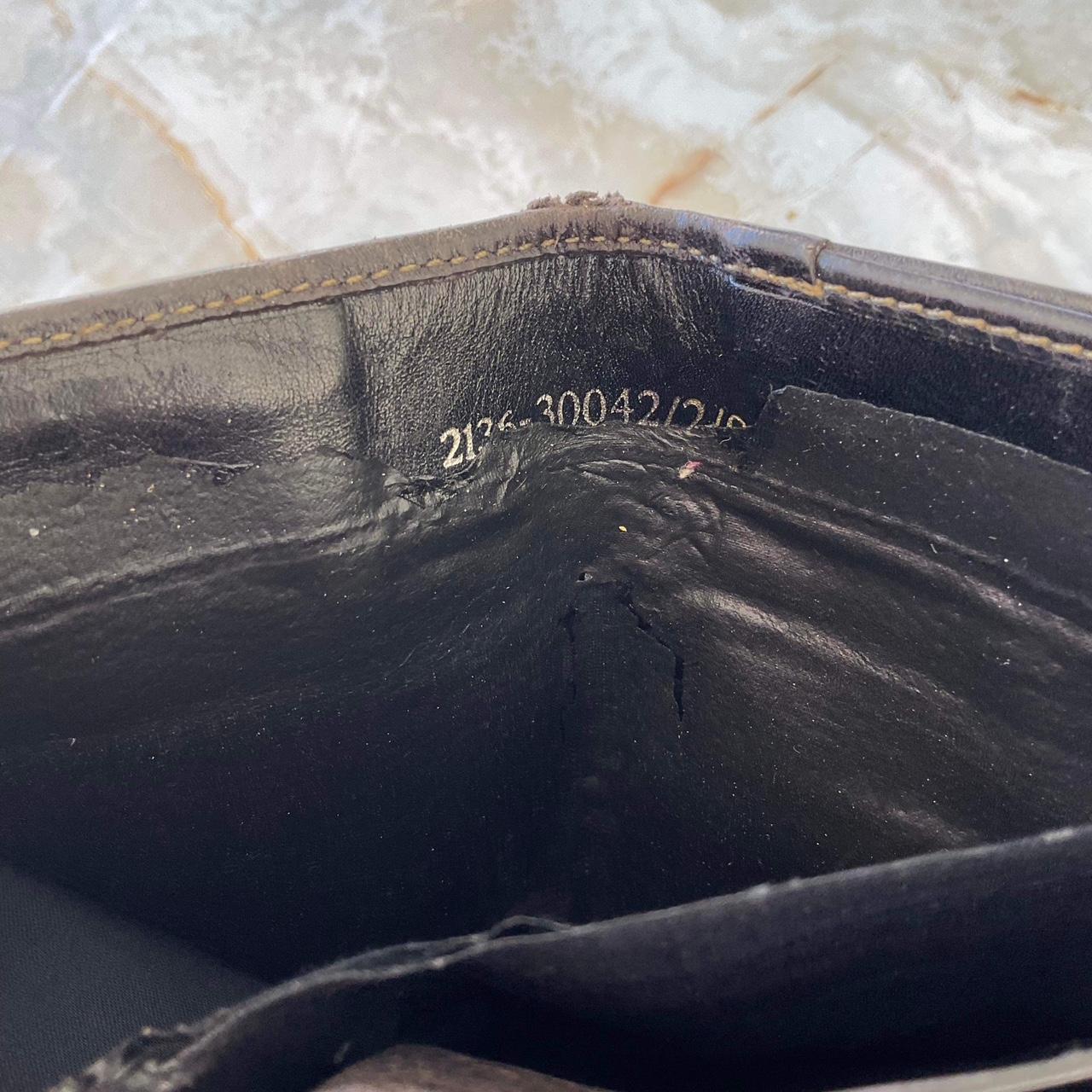 FENDI Tri-fold wallet block check beige leather - Depop