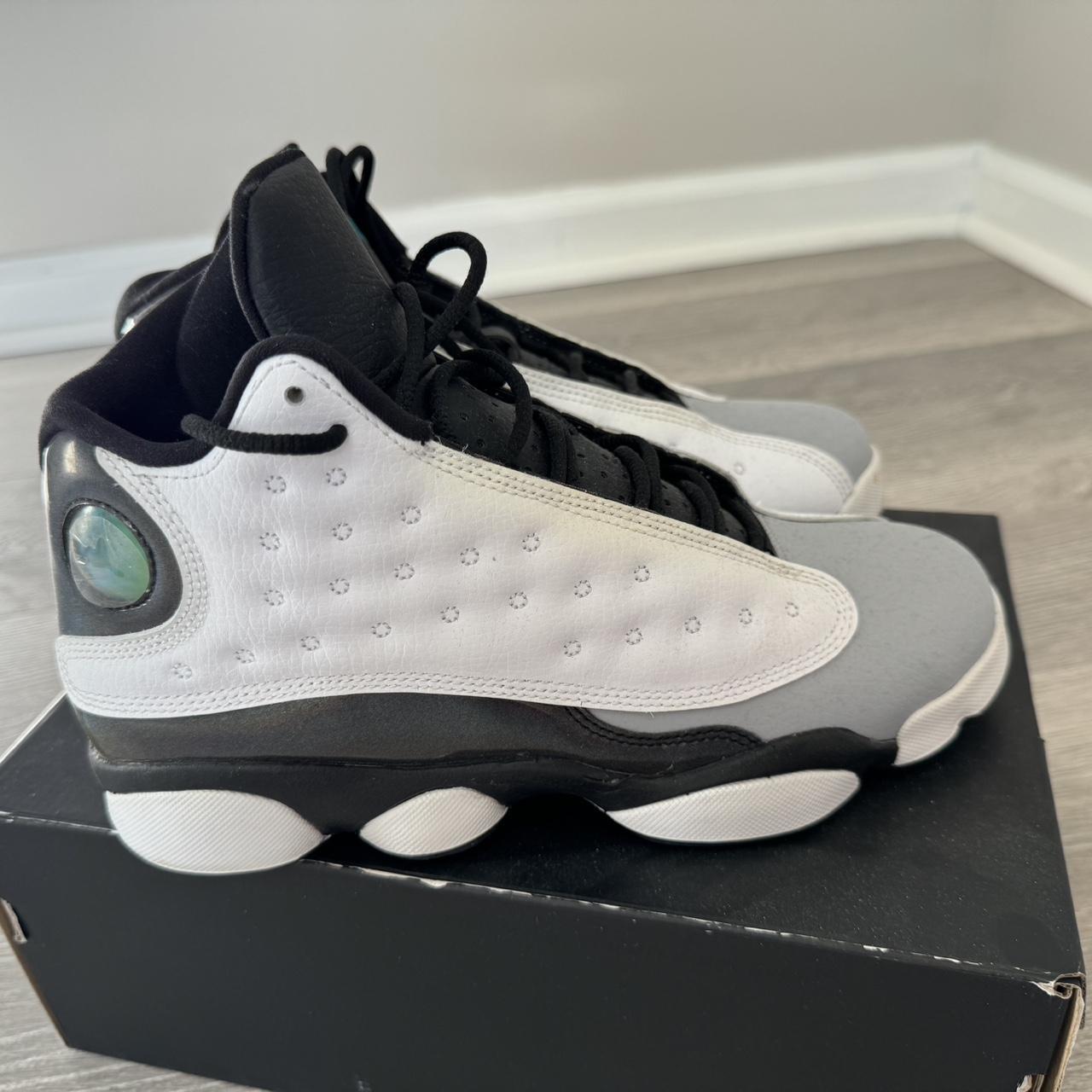 Holographic Jordan 13s. Slightly worn. jordanshoes Depop