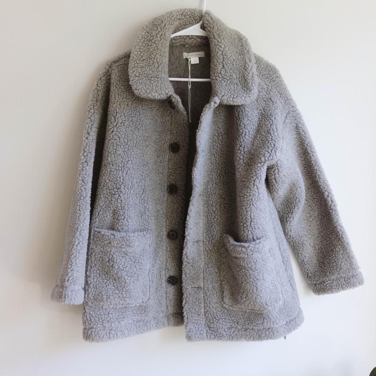 outerknown sherpa coat never worn! tags on small but... - Depop