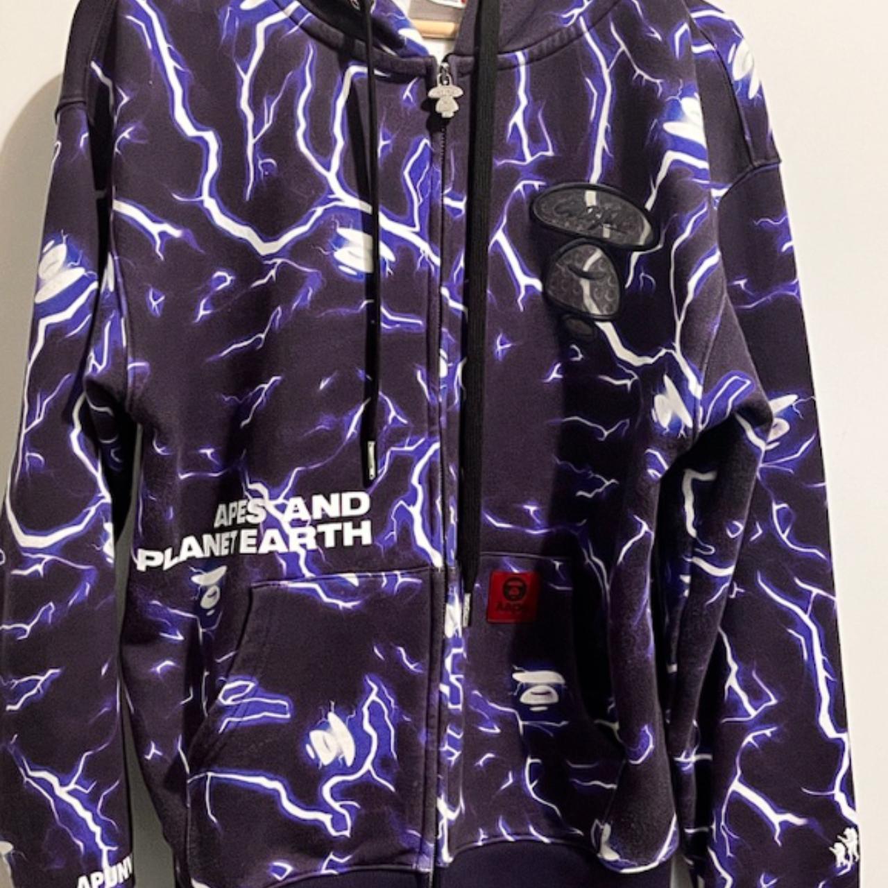 Bape discount lightning hoodie