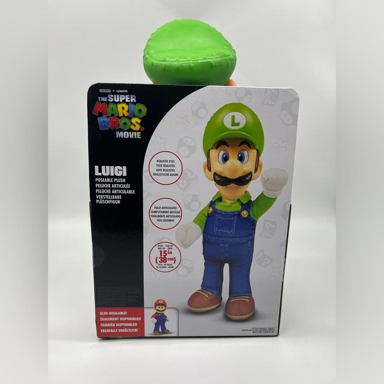 The Super Mario Bros Movie 2023 Poseable Plush Figure Mario & Luigi Nintendo outlet