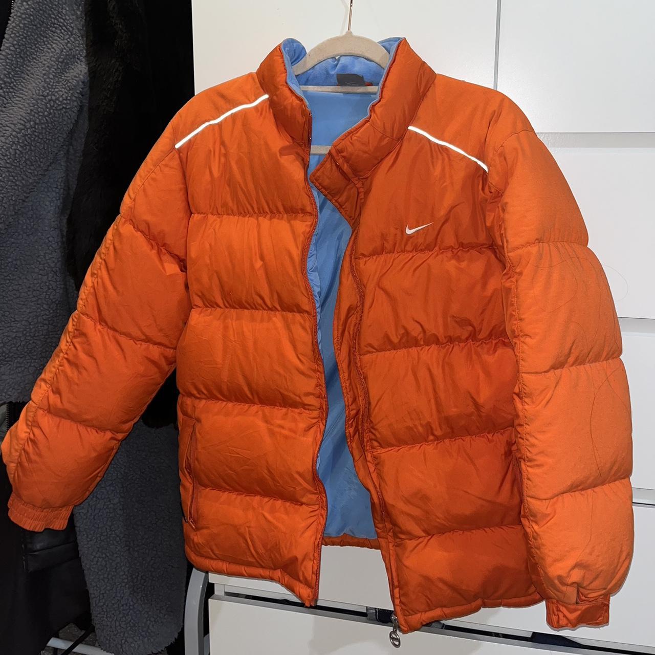Super cute and rare orange vintage Nike puffer Depop