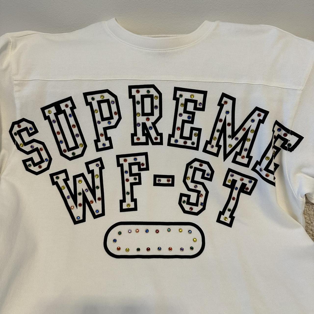 Supreme Athletic Studded L/S Top White Please | Depop Supreme Athletic Studded L/S Top White Please | Depop