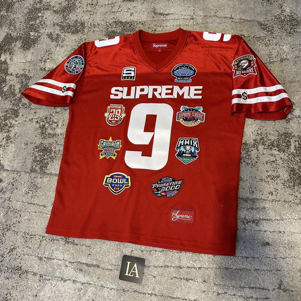 Supreme Athletic Studded L/S Top White Please | Depop Supreme Athletic Studded L/S Top White Please | Depop