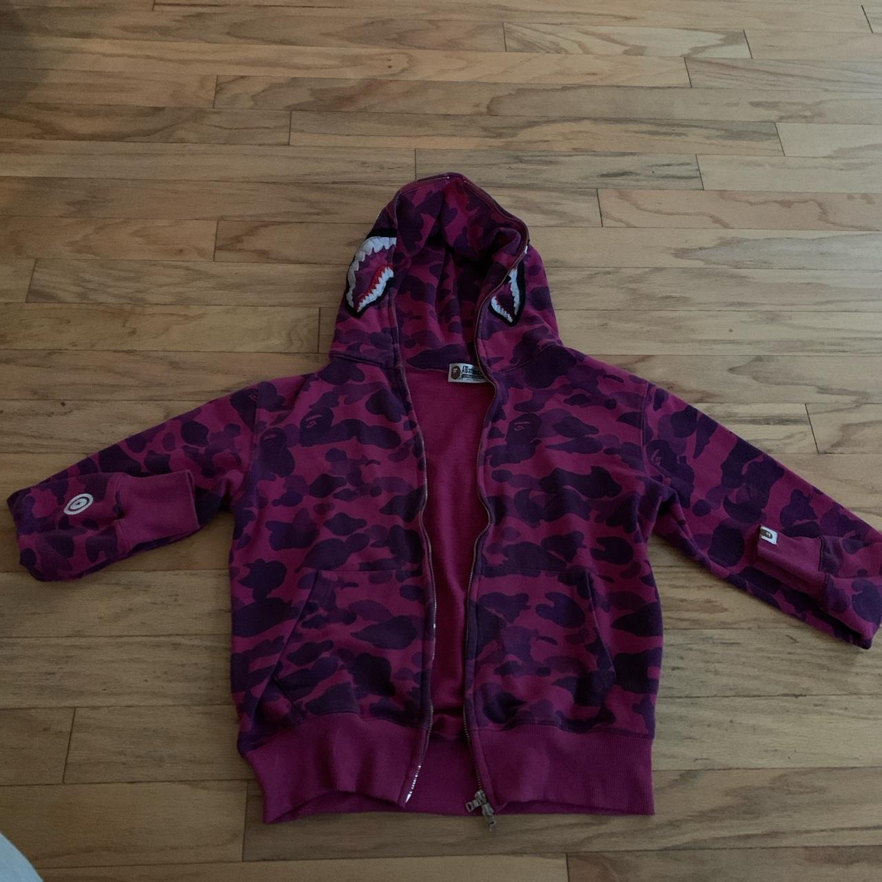 medium bape jacket, worn a couple times. excellent... - Depop