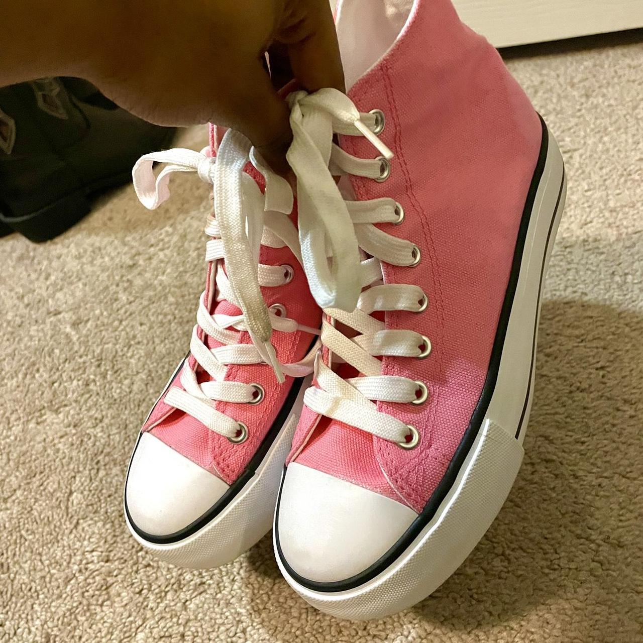 platform trainers pink