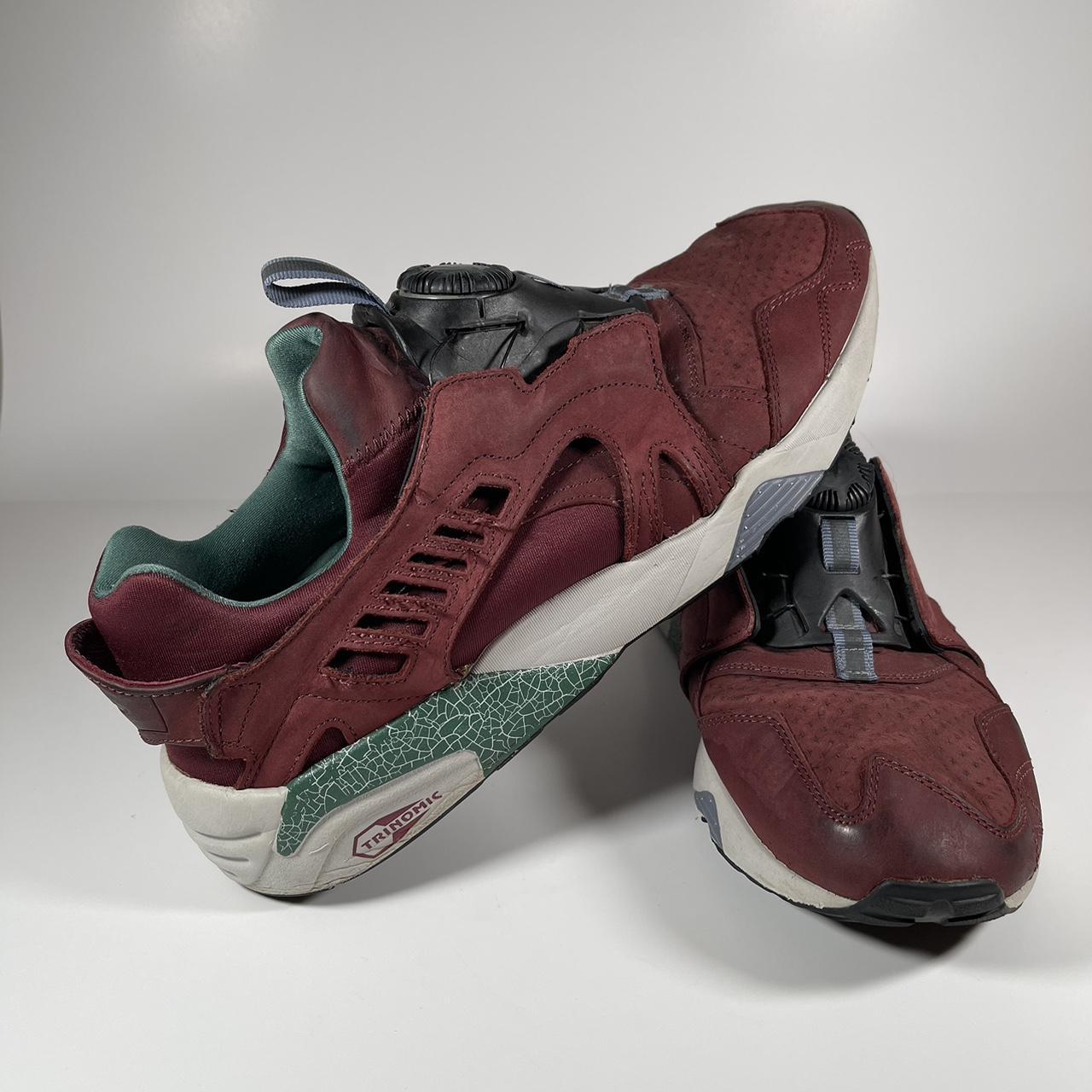 PUMA TRINOMIC DISC BLAZE CRACKLE BURGUNDY