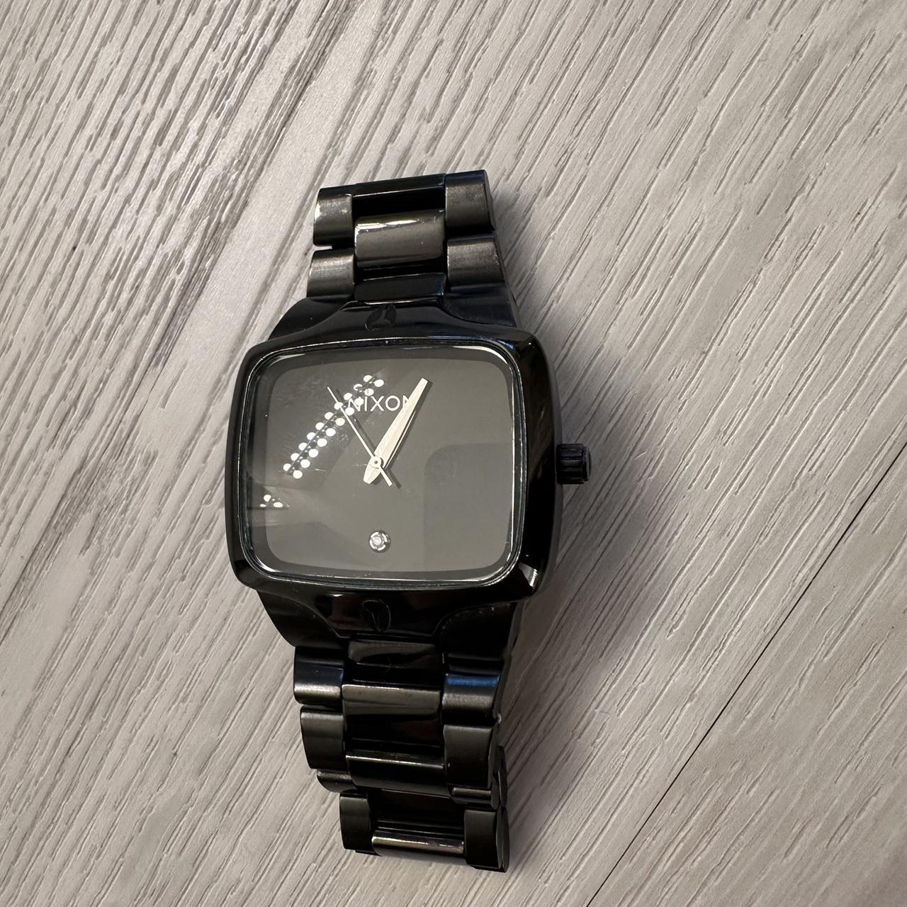 Nixon the player Gloss black watch Good condition Depop