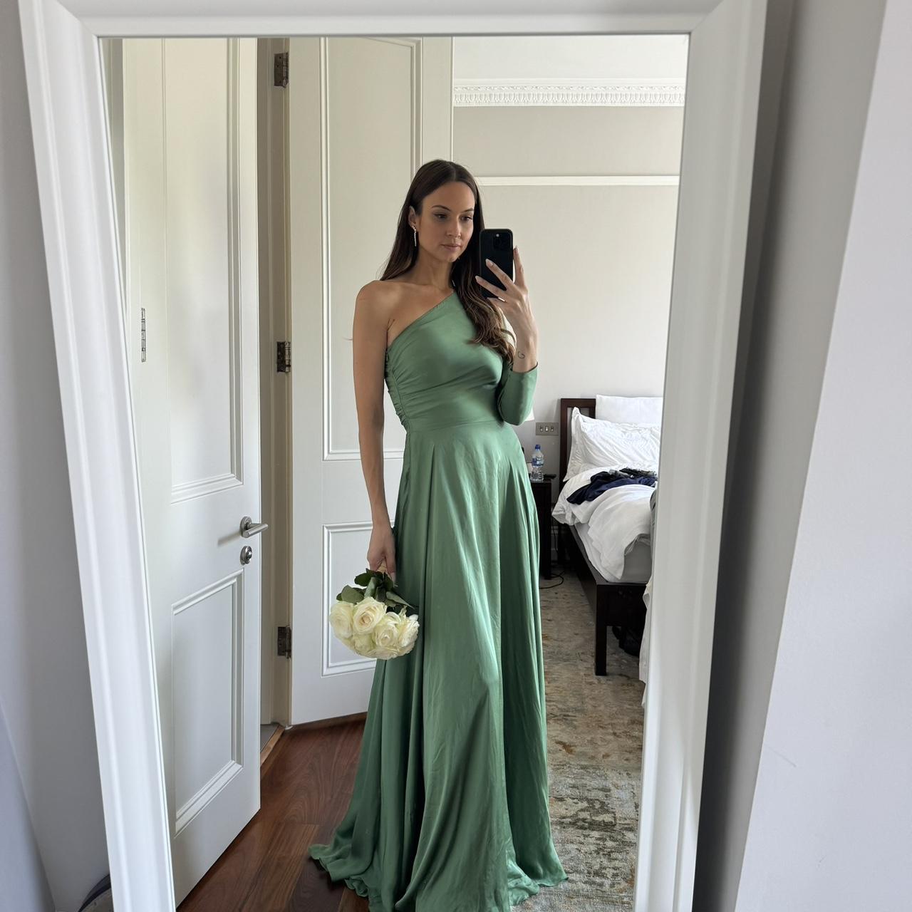 Stunning green vintage Ralph Lauren silk