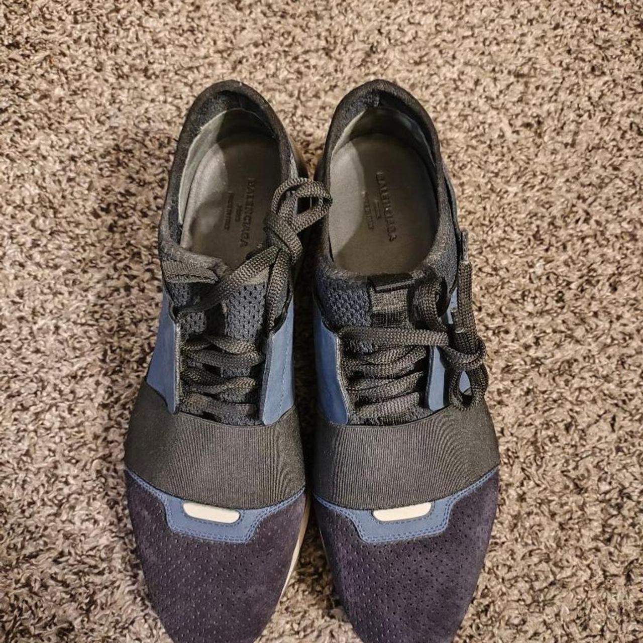 Pre owned Balenciaga Speed Trainer sneakers in blue. Depop