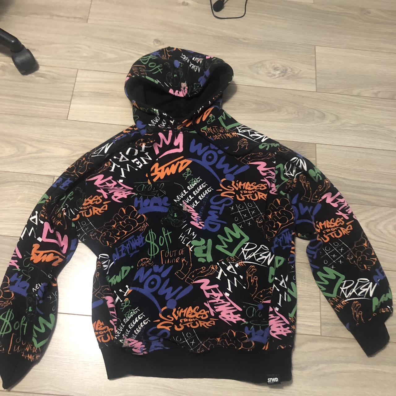 Pull & Bear graffiti jumper Depop