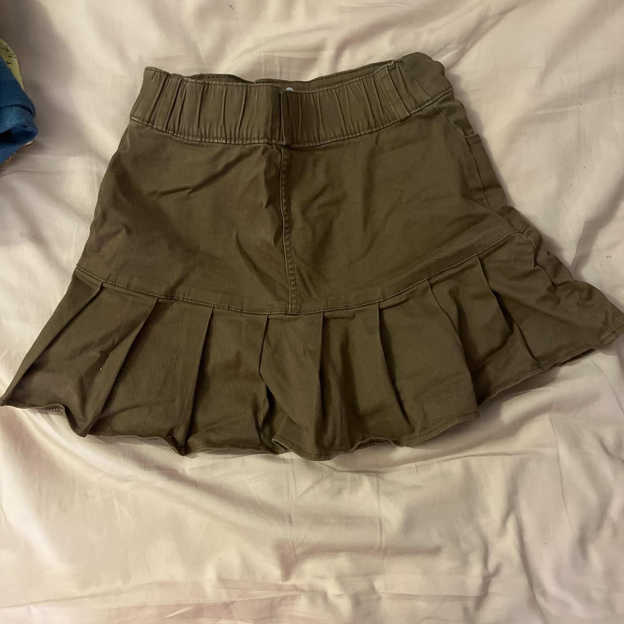 Brown mini skirt Hollister XS extra small high rise