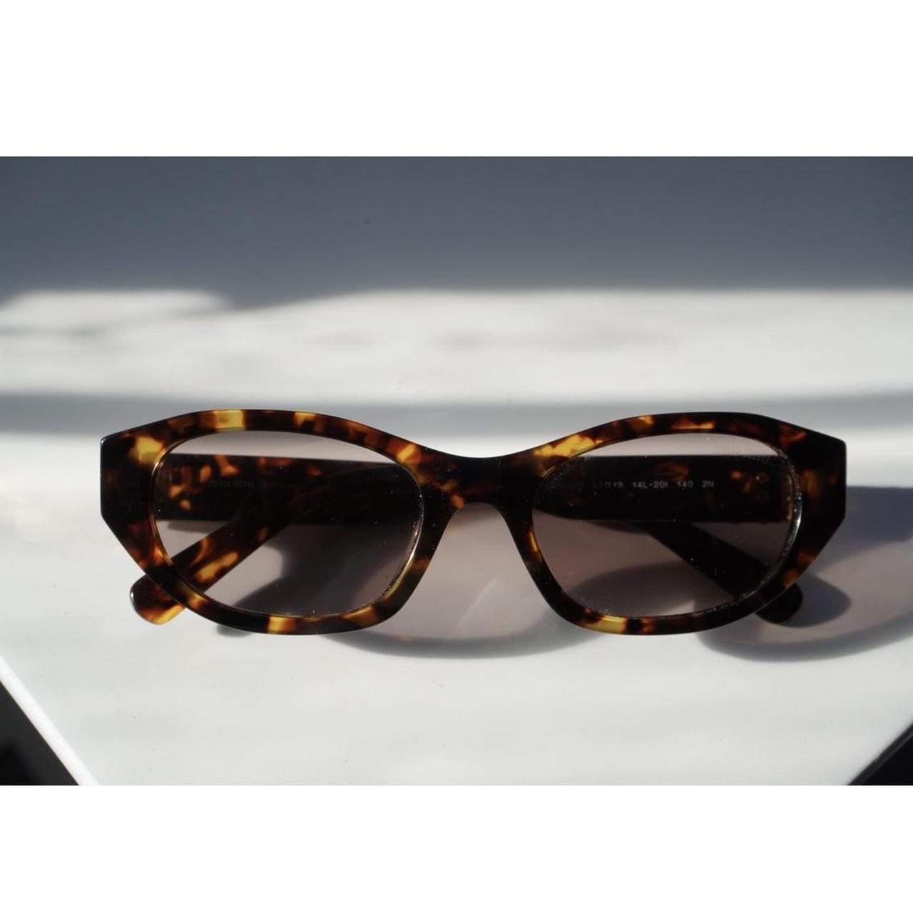 Miu Miu Women's Cat eye Sunglasses - Brown – MIUM… - image 1