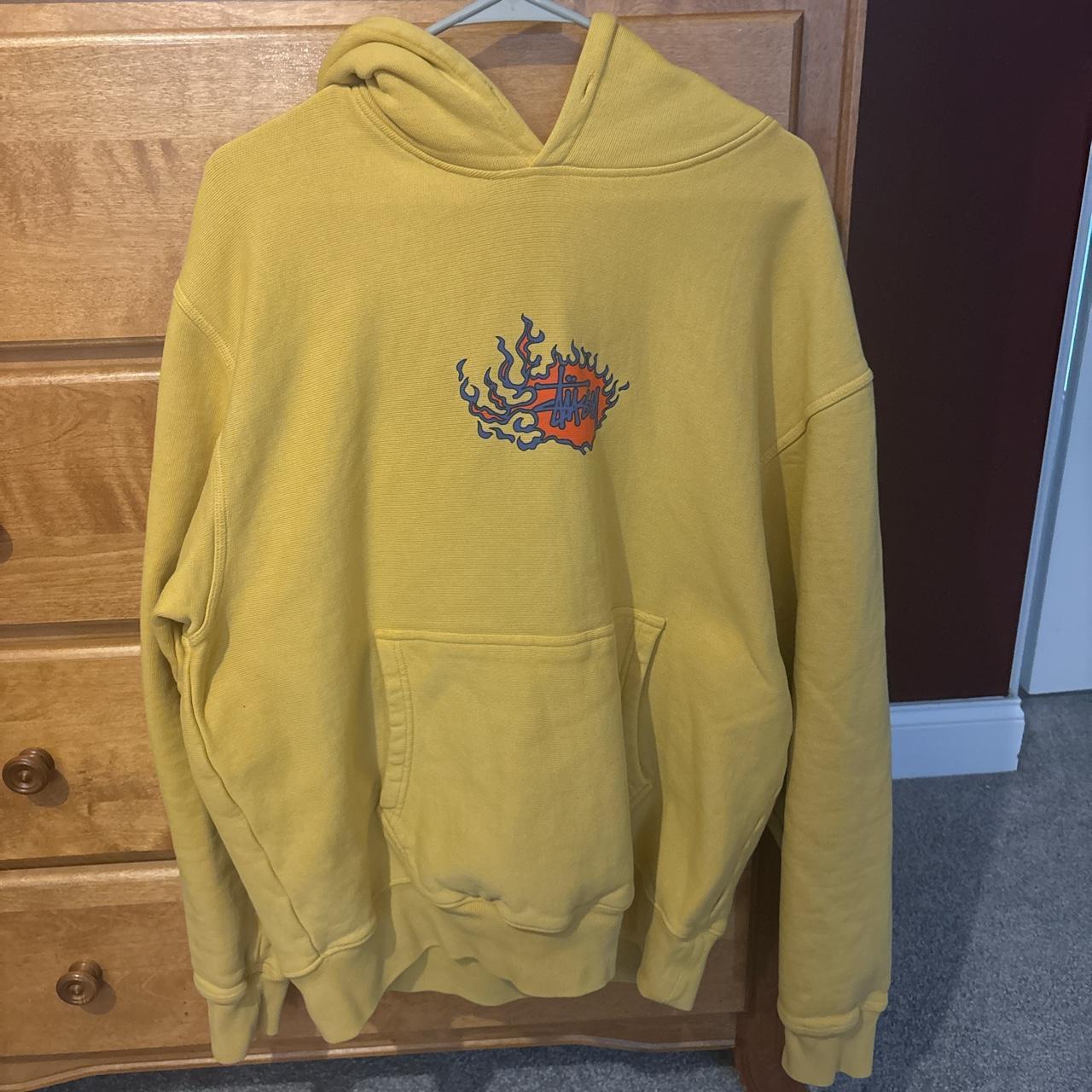 Stussy Mosaic Dragon Hoodie 9/10 Condition Oversized... - Depop