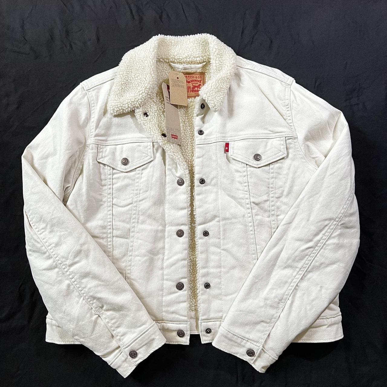 Levis white hotsell sherpa jacket