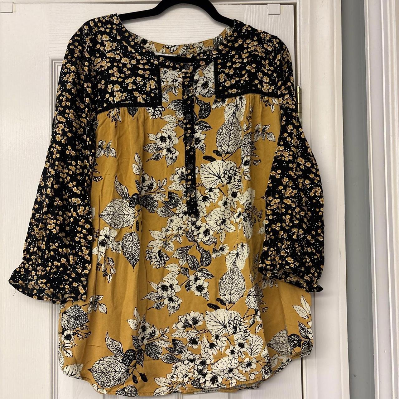 Intro Women's Top - Yellow/Multi - XL – The Intro… - image 1