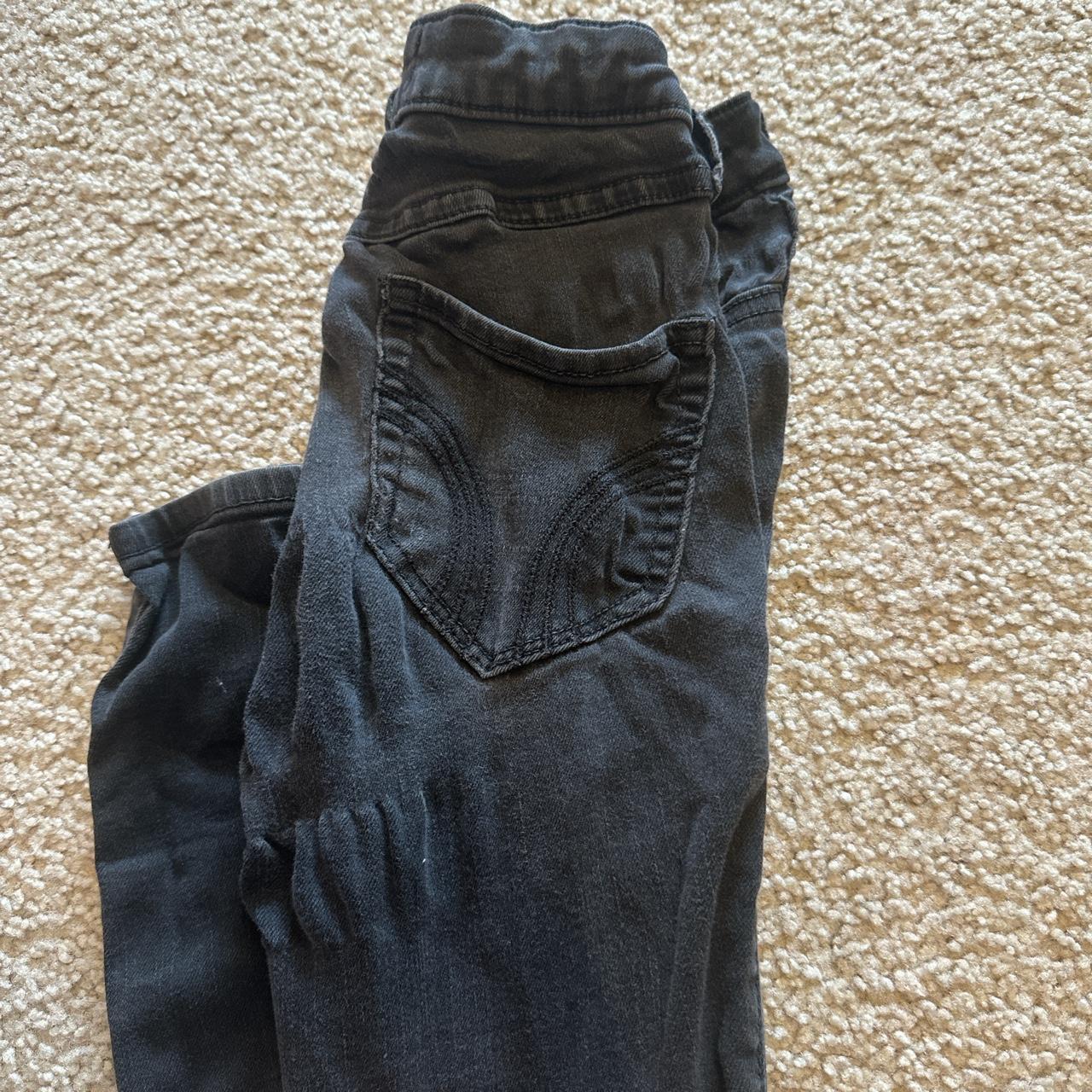 Hollister washed best sale black jeans