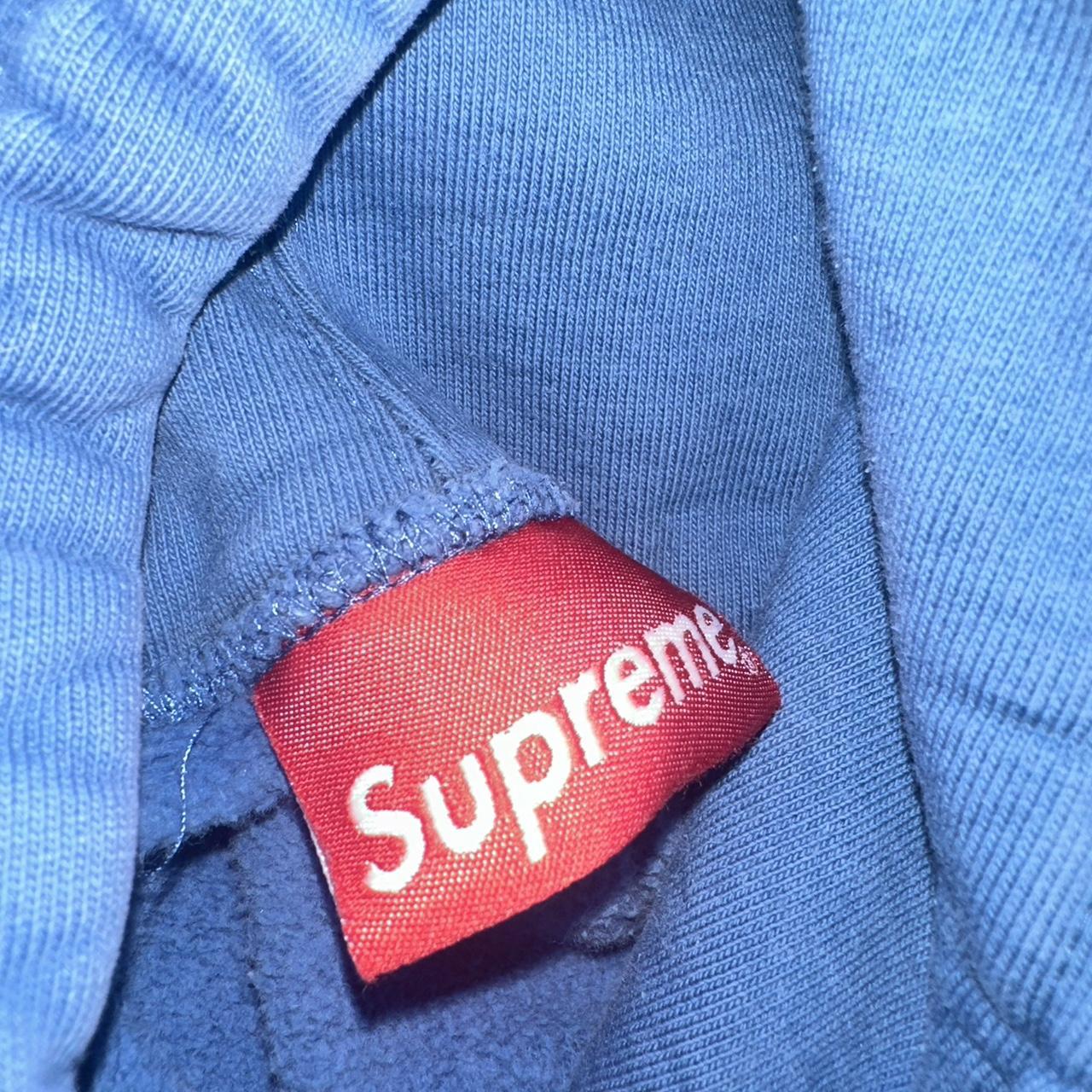 Accepting offers Medium blue supreme hoodie worn 3... - Depop