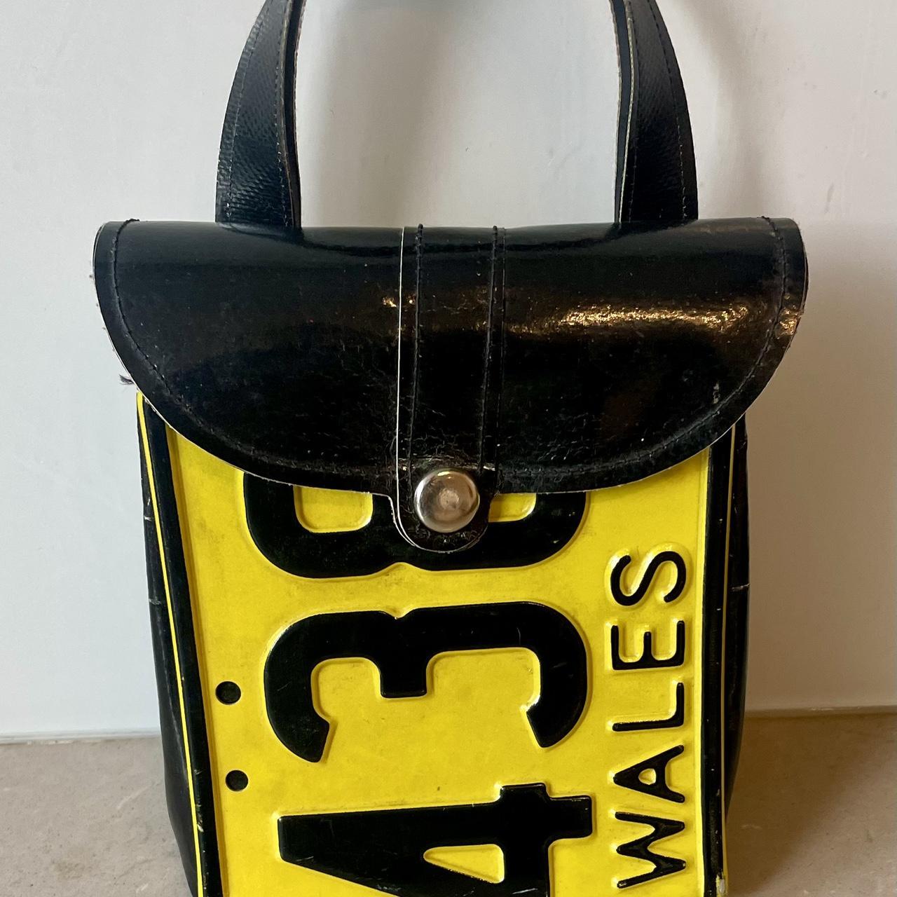 Black and yellow purse best sale