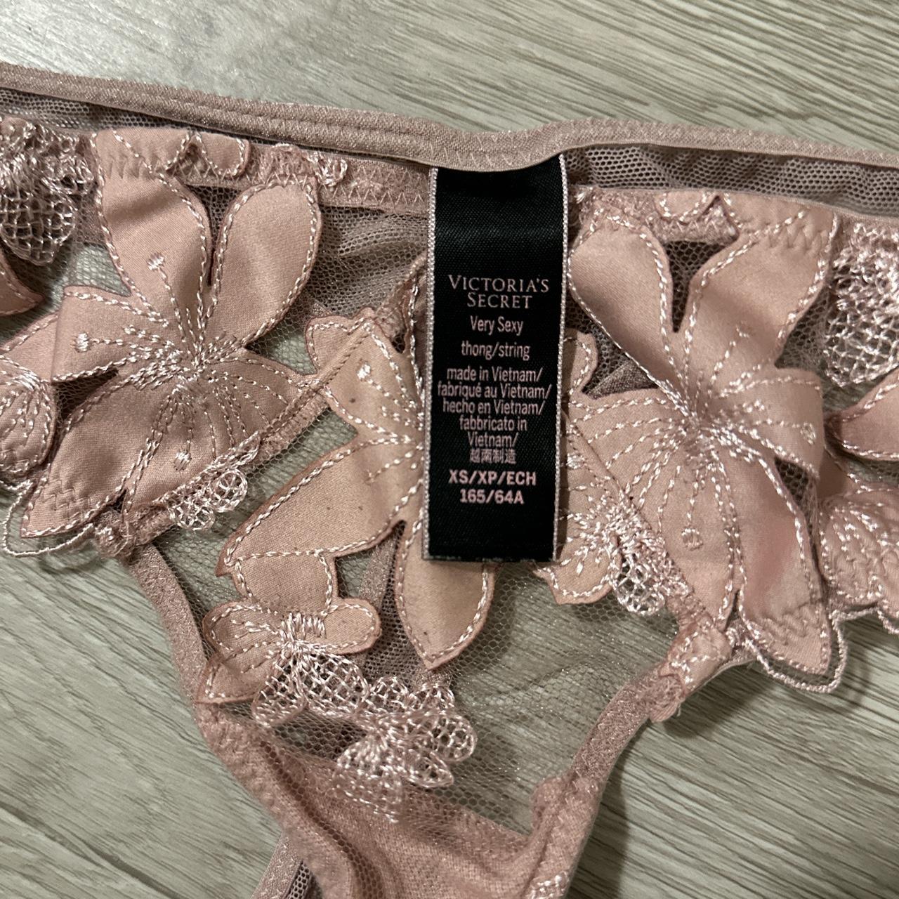 Victoria Secret Pink Lace Flower Set Depop