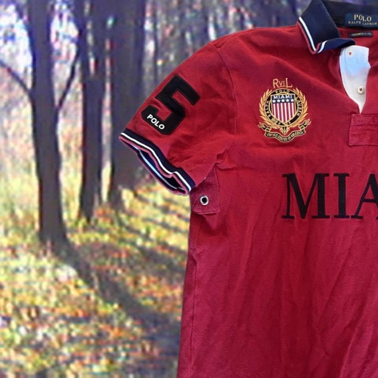 polo ralph lauren miami shirt size medium polo cheif | Depop
