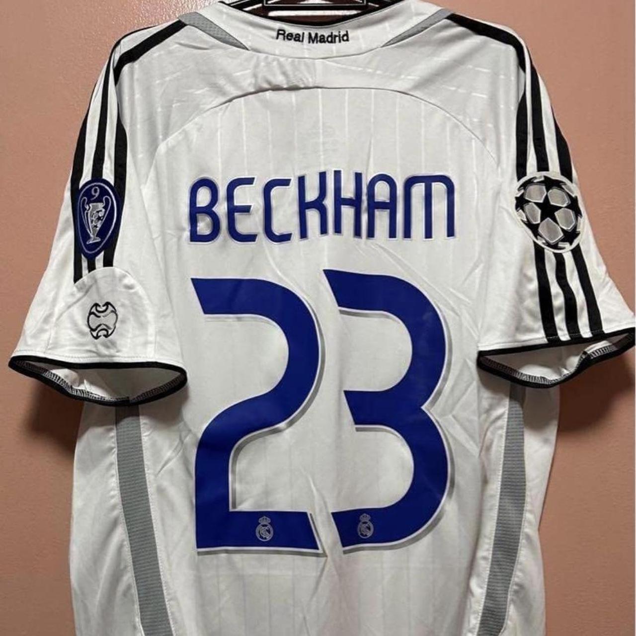 Beckham Real Madrid 2006-2007 Home Champions League