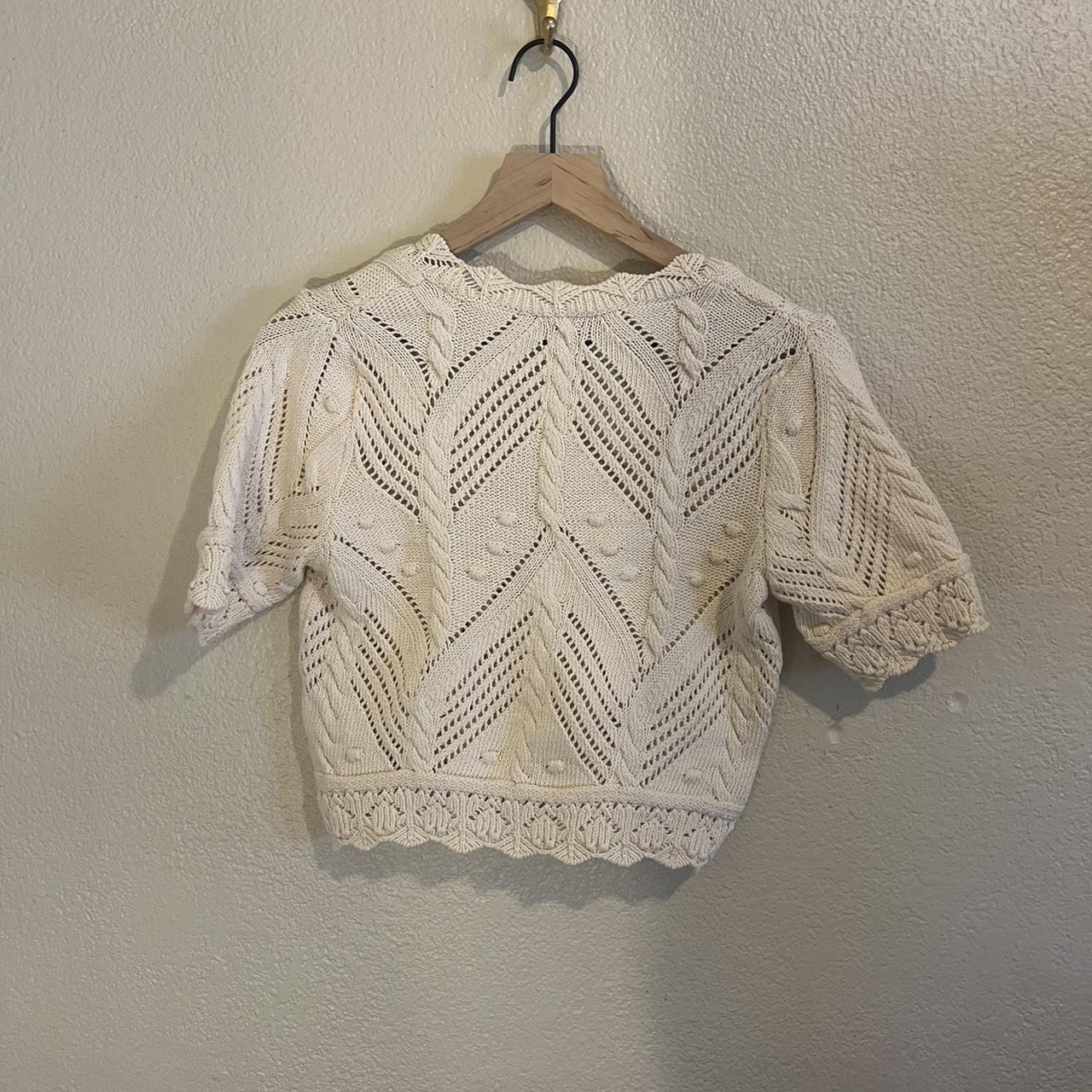 Brand new Zara crochet cardigan size small Depop