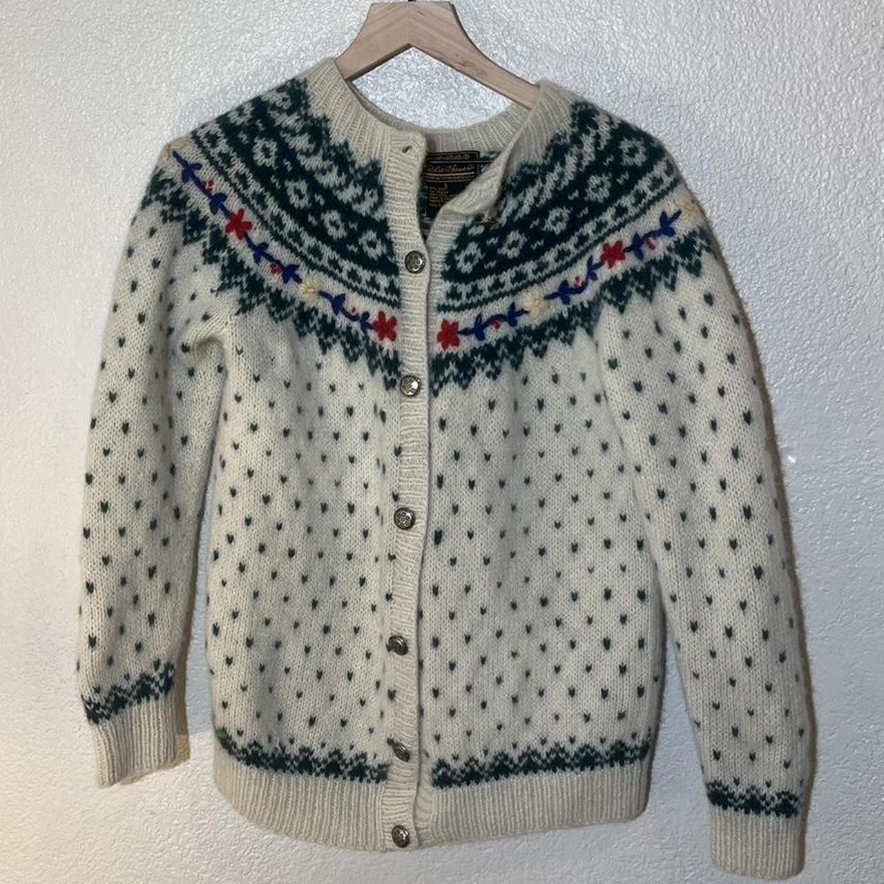 Vintage Eddie Bauer wool sweater size small great... - Depop