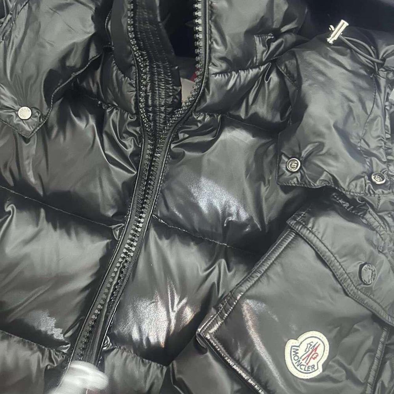 Moncler coat black scannable brand new - Depop