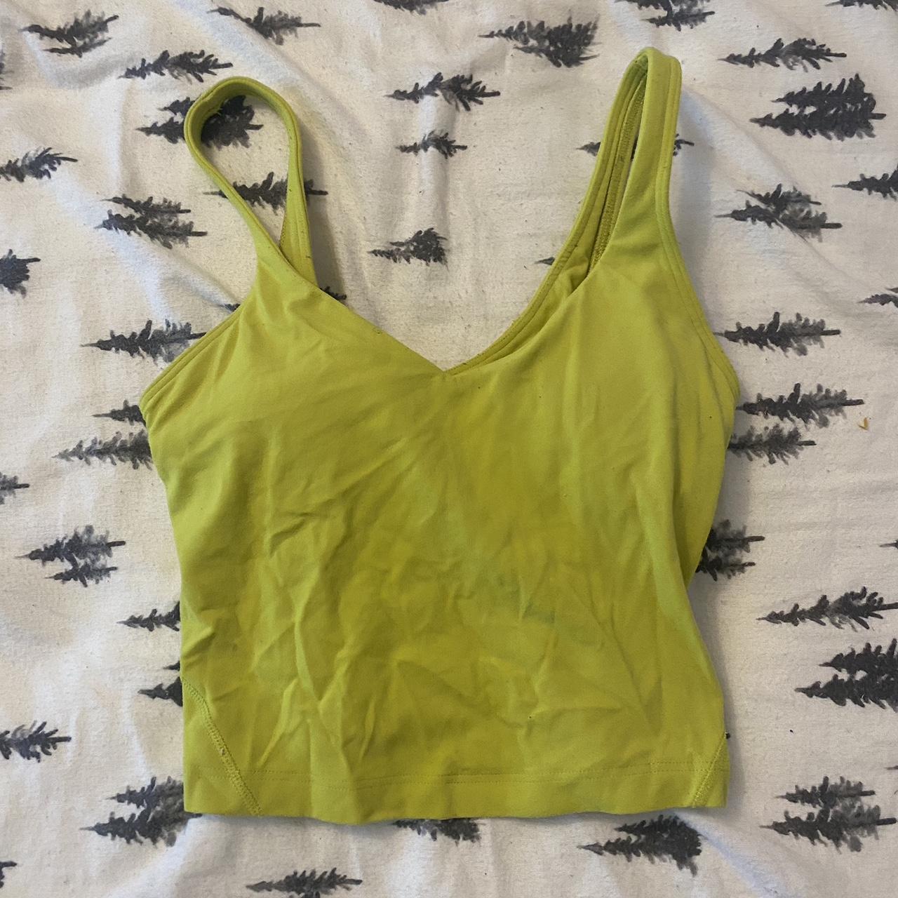 Lululemon Align Tank Size 8 Beautiful yellow/green - Depop