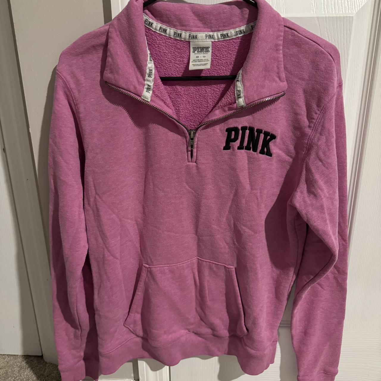 pink quarter zip. perfect condition