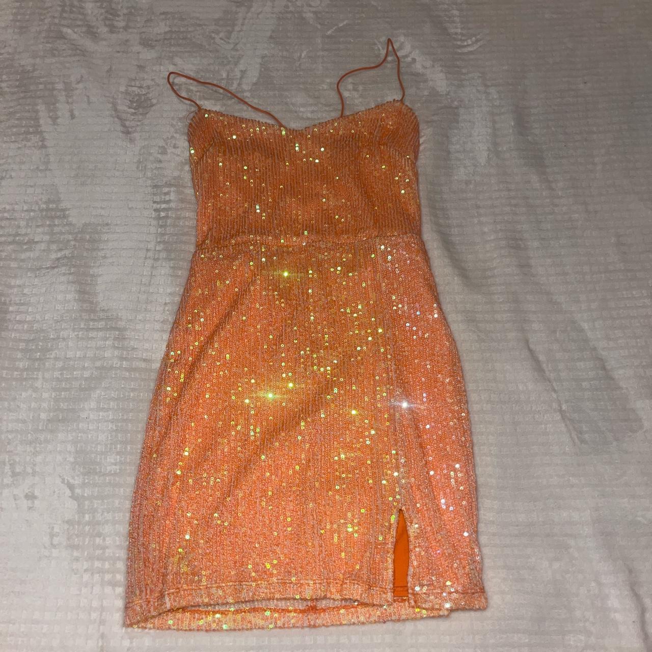 orange windsor dress Depop