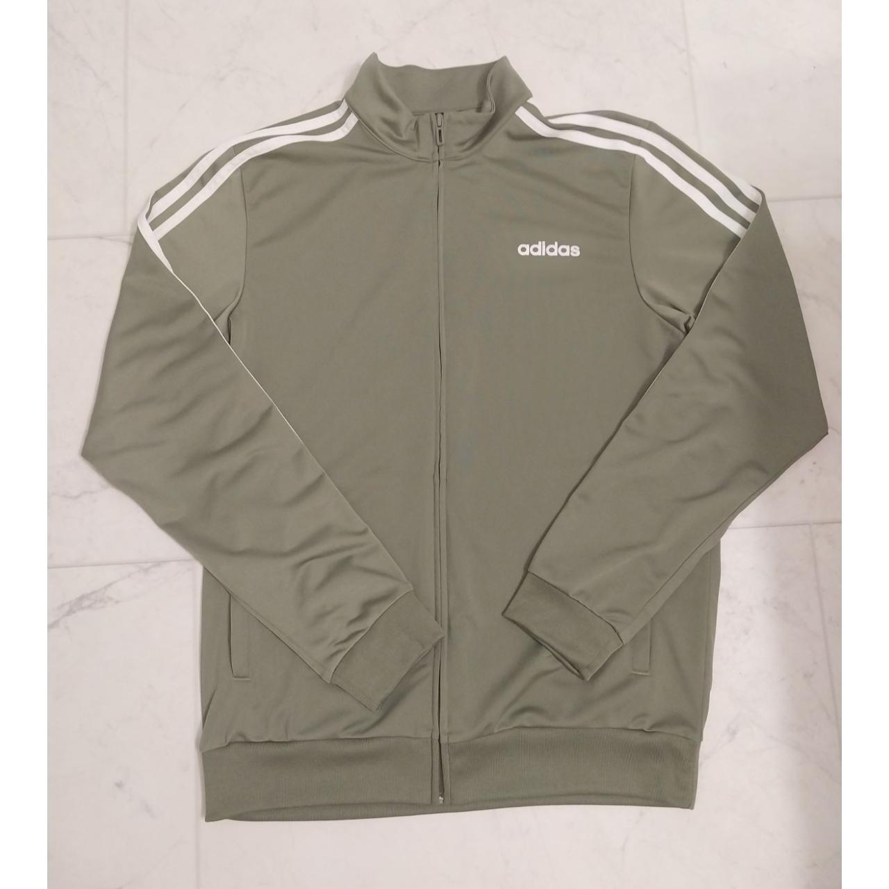 Adidas originals three stripe hotsell track jacket in khaki