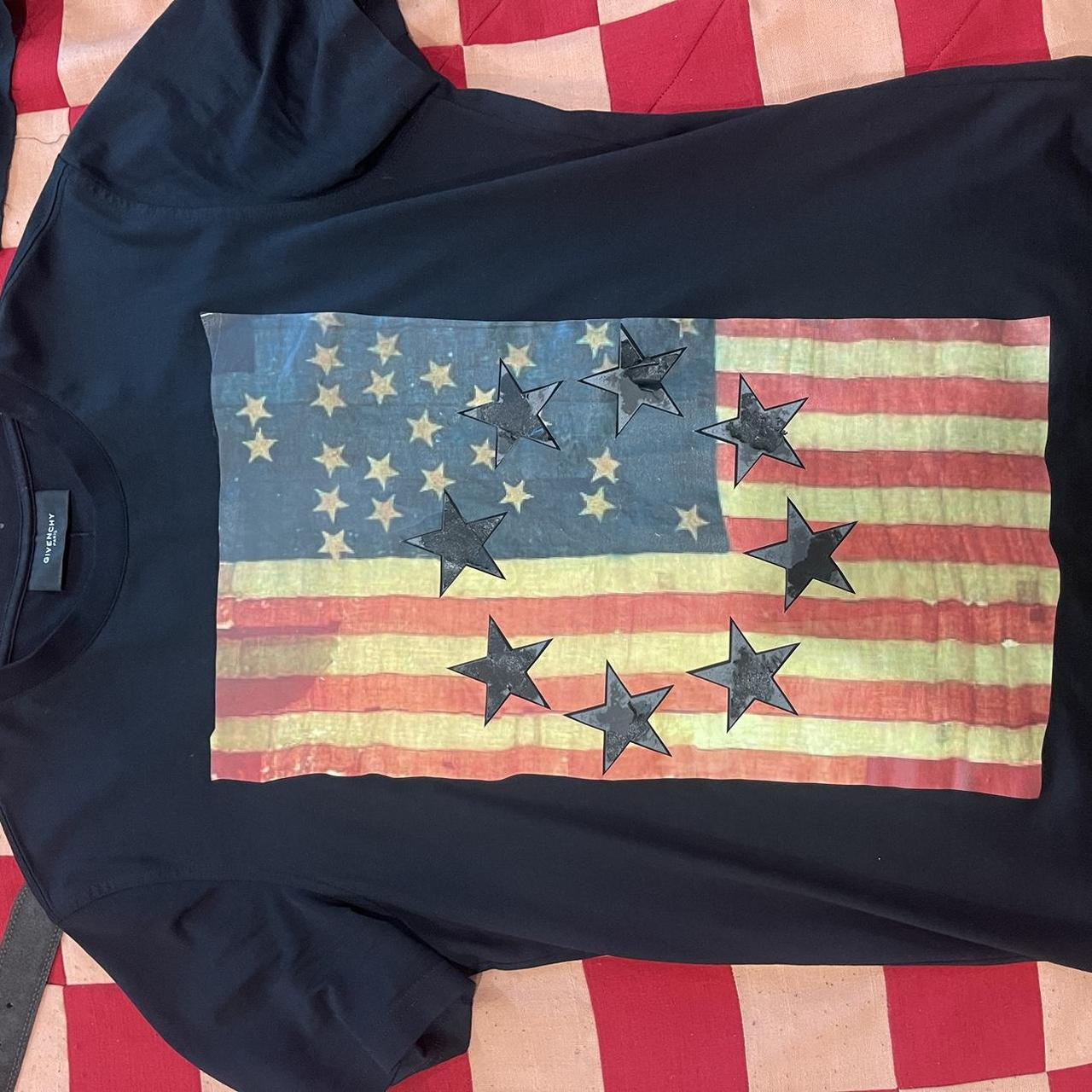 Givenchy american shop flag t shirt