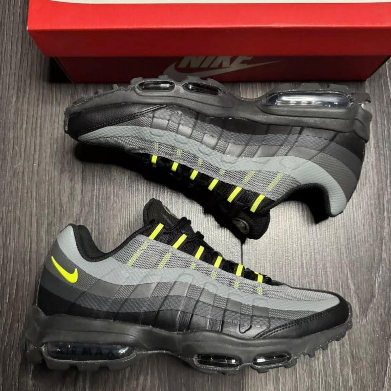 Nike Air Max 95 Iron Grey Neon Ultra UK 8.5 Box... - Depop