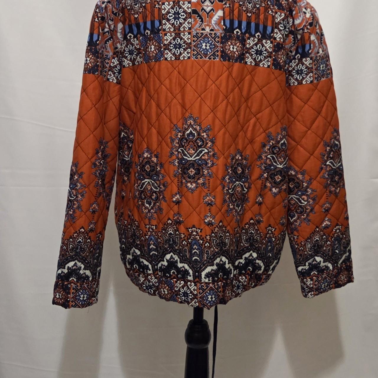 Ruby Rd. Women's Bomber Jacket - Orange/Multi - 1… - image 2
