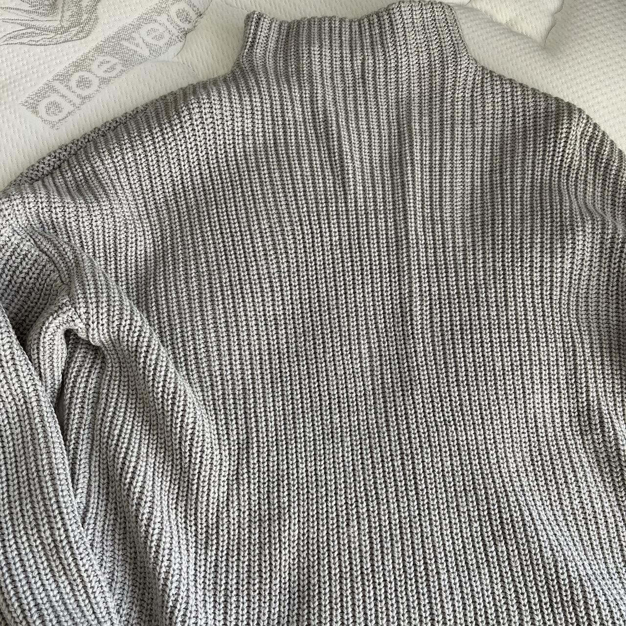 PLT Brown Knitwear + Grey Knitwear Jumpers 🤍 Brown... - Depop