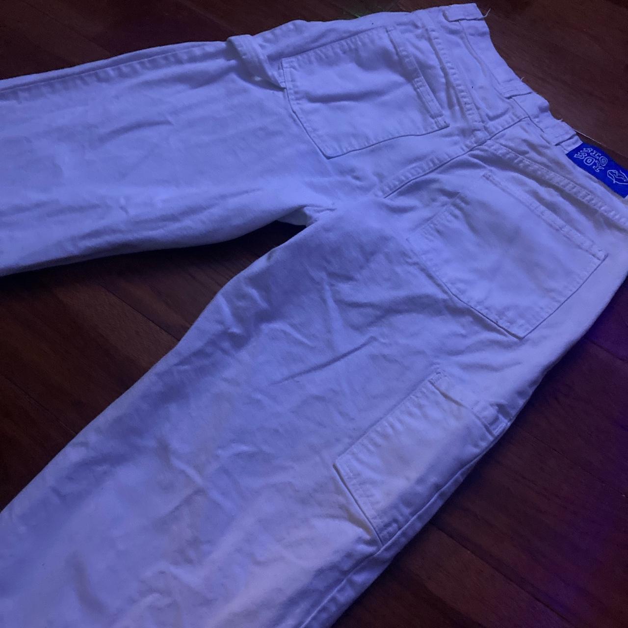 White Baggy Polar Big Boys Size Small Lowest I'll... - Depop