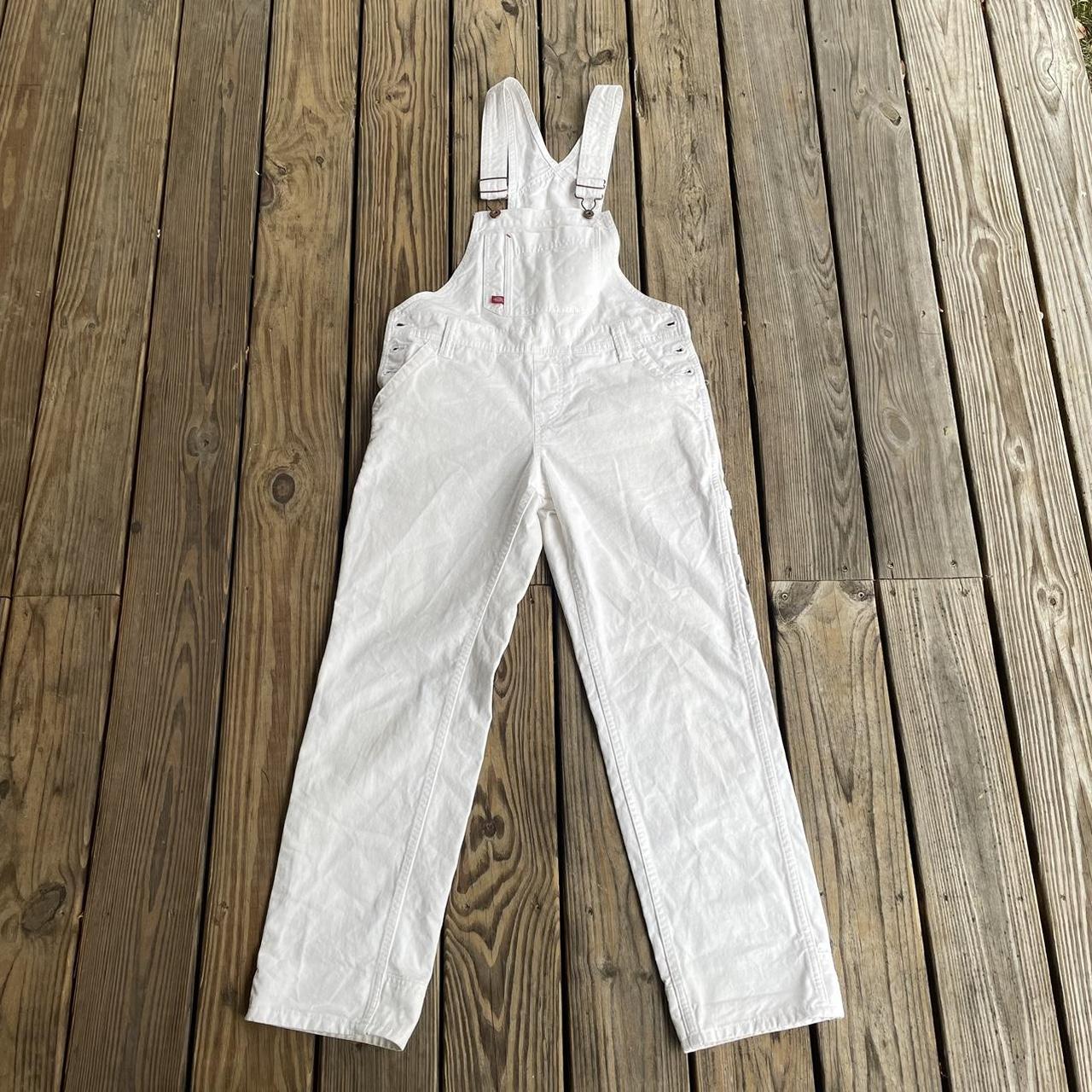 White Dickies Overalls 📏DM for measurements 👍🏻Perfect... Depop