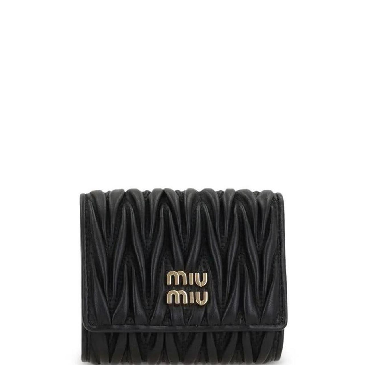 Miu Miu Women's Wallet - Black – miu miu wallet i… - image 1