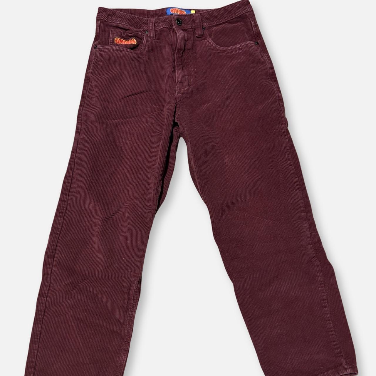 Empire corduroy baggy maroon jeans #vintage... - Depop