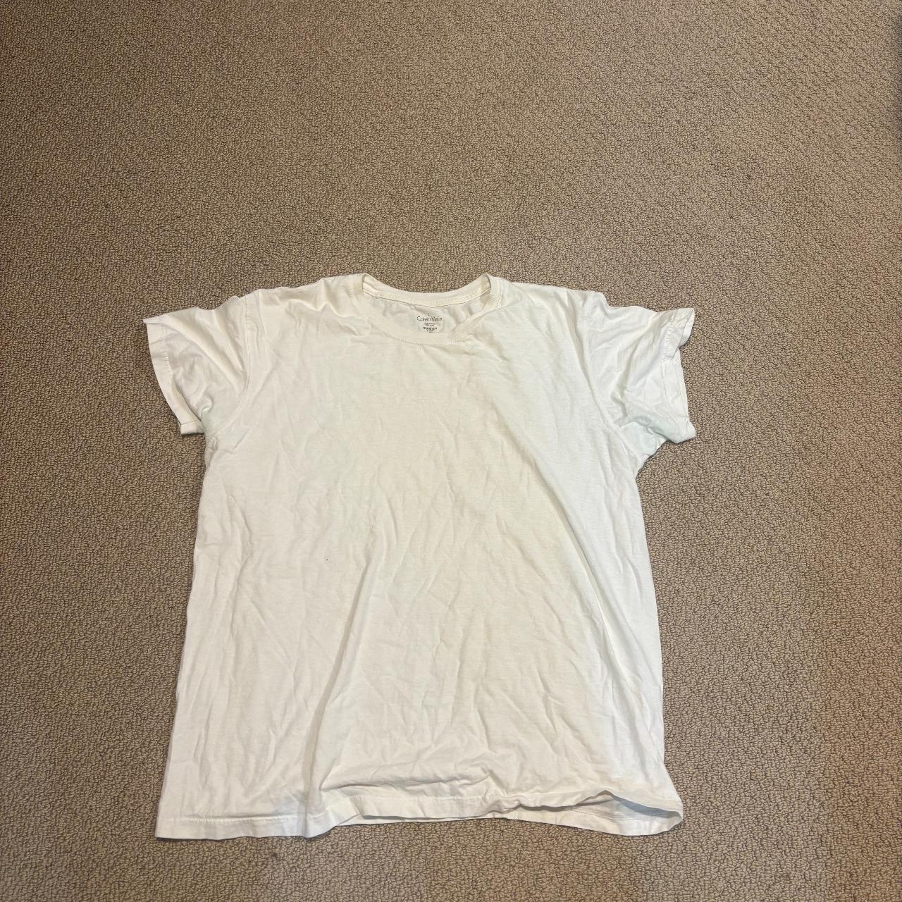 Plain white Calvin Klein t-shirt - Depop