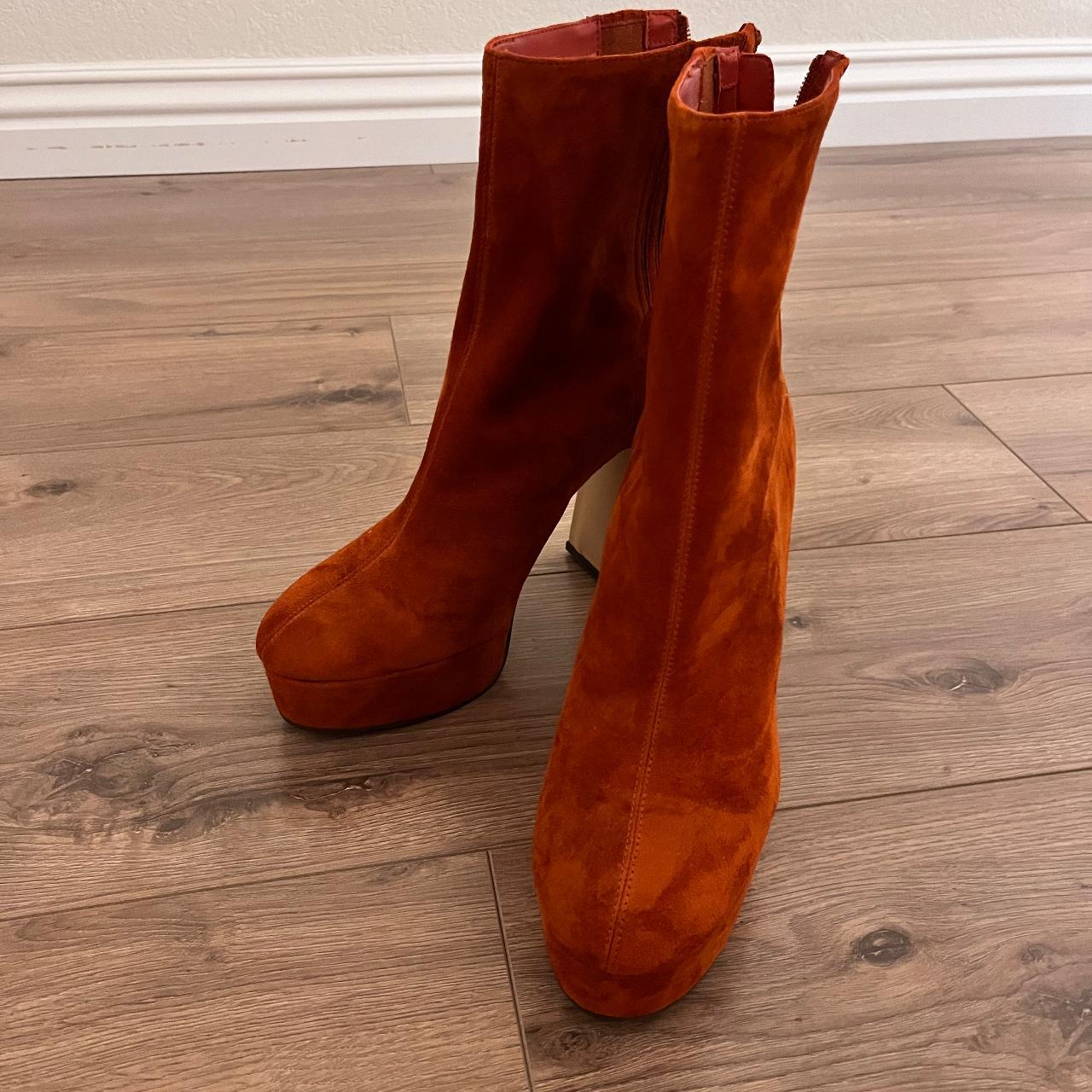 Steve Madden Burnt Orange Suede Platform