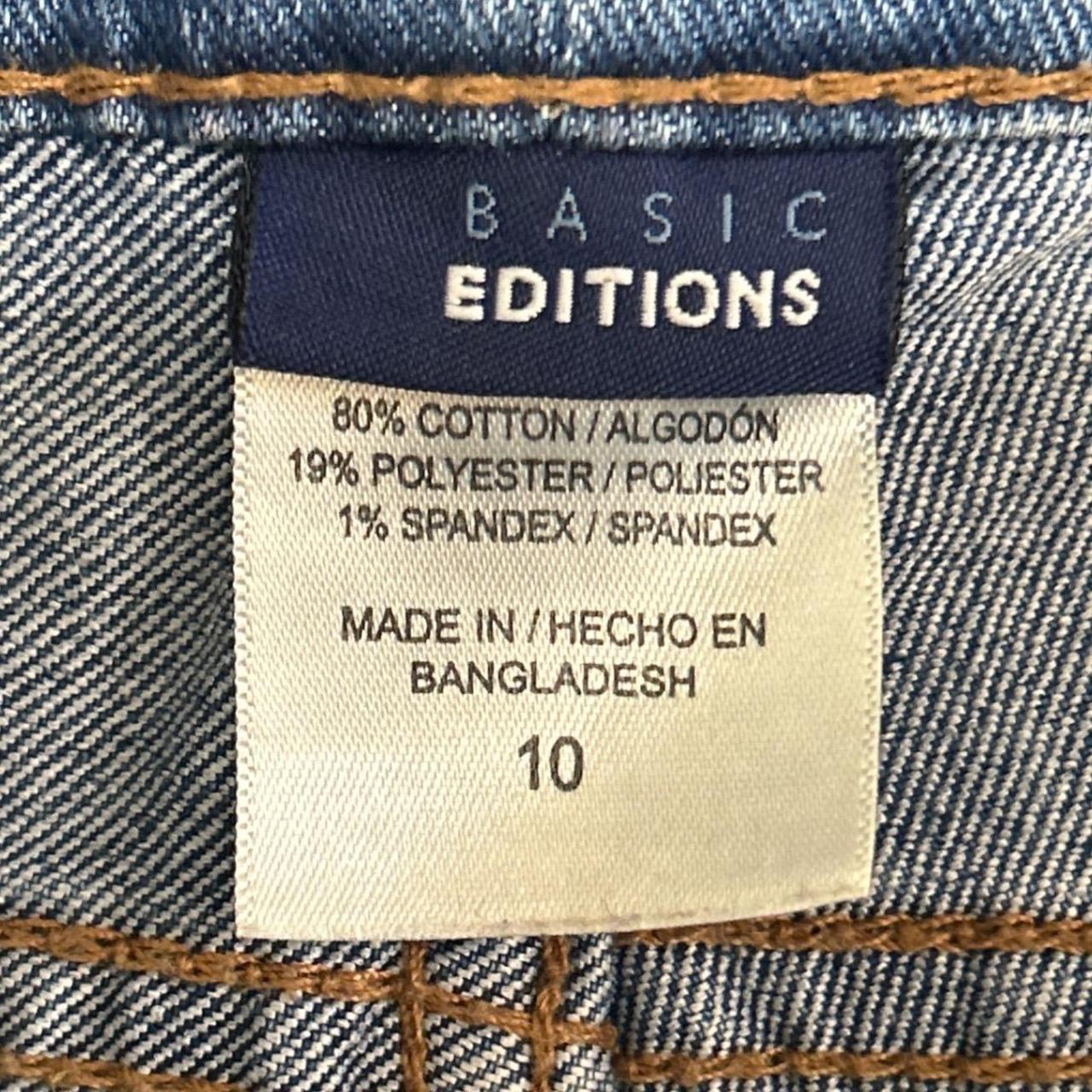 Basic Editions Women's Straight leg Embroidered J… - image 7