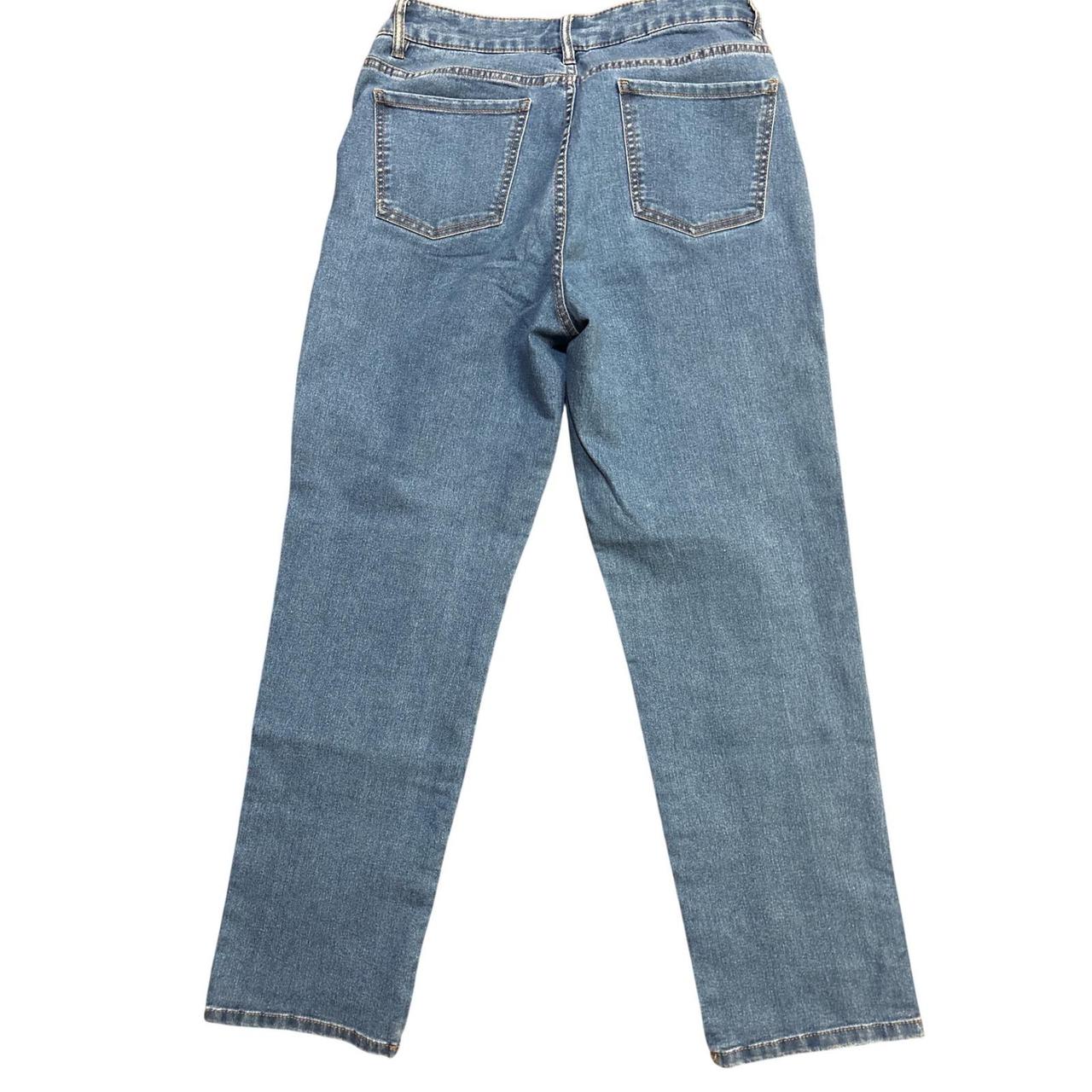 Basic Editions Women's Straight leg Embroidered J… - image 2