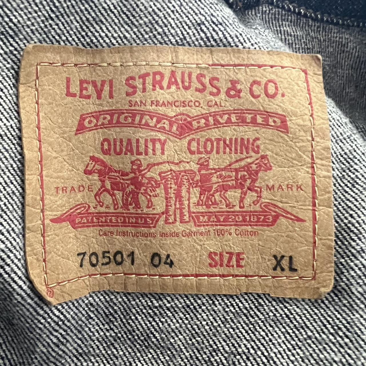 Levis Selvedge Jacket Type I/1 Repro 2001 Chest... - Depop