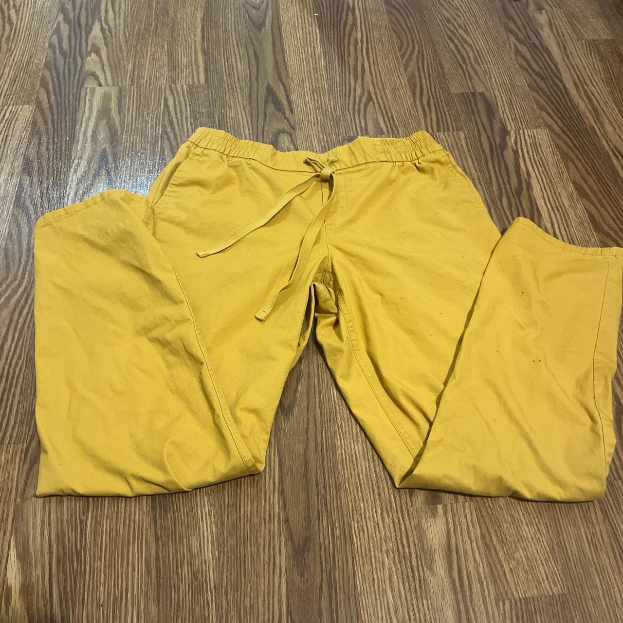 Just Classic Yellow Cargos Pants Depop