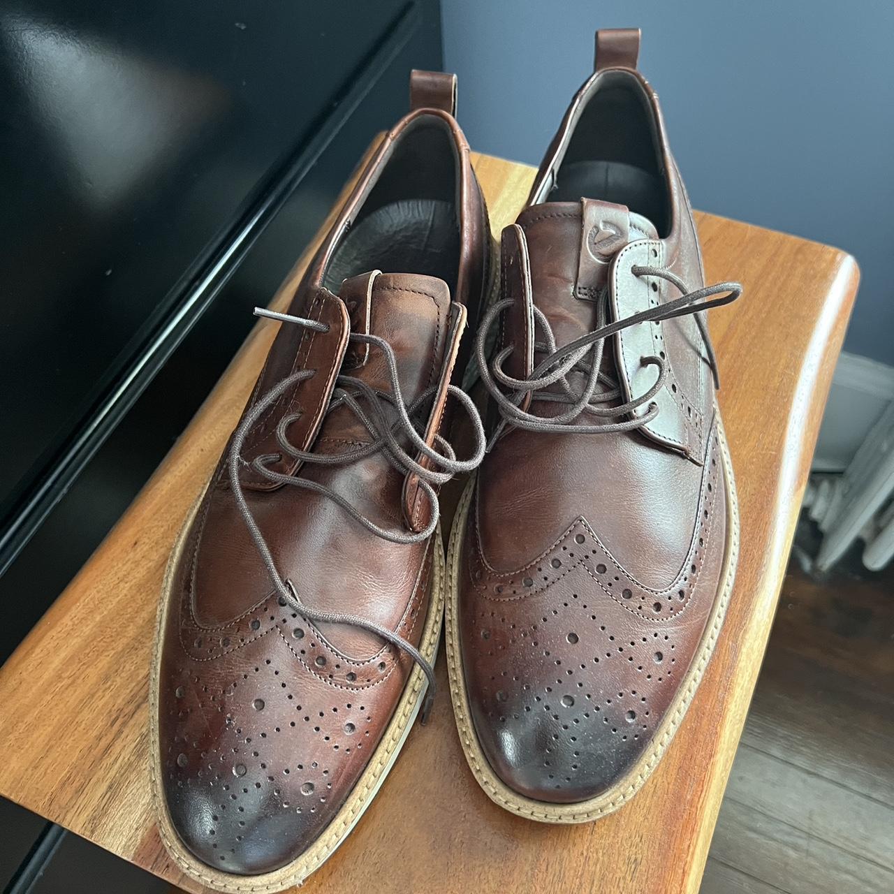 Ecco brogues brown hotsell